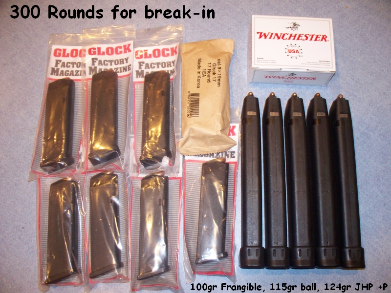 Glock 17/18 magazines and one KCI